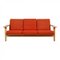 Three-seater GE-290 Sofa by Hans Wegner, 1980s, Image 5