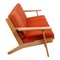 Three-seater GE-290 Sofa by Hans Wegner, 1980s 4