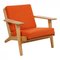 Vintage GE-290 Armchair by Hans Wegner for Hallingdal, 1980s 1