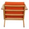 Vintage GE-290 Armchair by Hans Wegner for Hallingdal, 1980s 3