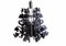 Modern Chandelier in Black Plastic Material 1