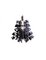 Lámpara de araña moderna de plástico negro, Imagen 6