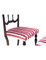 Raffinata sedia con sgabello in stile vittoriano, set di 2, Immagine 6