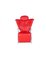 Verstellbarer Sessel aus rotem Leder 3