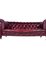 Chesterfield Victorian Burgundy Leather Sofa, Image 9