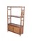 Vintage Brown Bamboo Cabinet 1