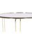 Round Coffee Table in Glass & Metal 2