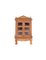 Vitrina de dos puertas de madera de acacia con adornos, Imagen 1