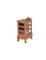 Two-Door Display Cabinet in Acacia Wood with Decorations 3