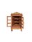 Two-Door Display Cabinet in Acacia Wood with Decorations 6