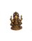 Metallstatue aus Messing mit Darstellung der Gottheit Ganesh 1