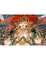 Pintura en relieve tibetano que representa a la deidad Tara blanca, Imagen 7