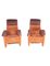 Brown Suede Armchairs with Footrests, Set of 4, Image 6