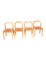 Wooden Chairs with Suede Seat, Set of 4 1