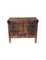 Antique Indian Teak Manjosha Chest with Decorations and Front Inlays, Image 1