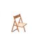 Walnut Folding Chairs with Straw Seats, Set of 2, Image 4