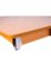 Mesa rectangular con superficie de formica marrón y patas cromadas, Imagen 5