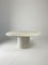 Vintage Round Coffee Table in Travertine, 1970s 2