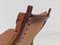 Sedia Siesta vintage di Ingmar Relling in pelle e legno curvato per Westnofa, Norvegia, anni '60, Immagine 13