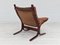 Norwegischer Vintage Siesta Stuhl von Ingmar Relling aus Leder & Bugholz für Westnofa, 1960er 17