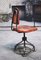American Industrial Leather Swivel Chair, 1930s, Image 2