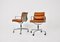 Charles & Ray Eames zugeschriebene Soft Pad Chairs aus Leder für ICF, 1970er, 2er Set 1