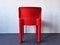 Roter 4875 Stuhl von Carlo Bartoli für Kartell, Italien, 1972 3