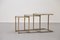 French Brass Nesting Tables, 1950s 1