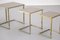 French Brass Nesting Tables, 1950s, Image 3