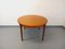 Vintage Scandinavian Round Table in Teak with Extension, 1960s 8