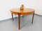 Vintage Scandinavian Round Table in Teak with Extension, 1960s, Image 14