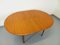 Table Ronde Vintage Scandinave en Teck avec Rallonge, 1960s 11