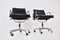 Black Leather Soft Pad Chairs attributed to Charles & Ray Eames for ICF 1970s, Set of 2, Image 7