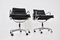Charles & Ray Eames zugeschriebene Schwarze Leder Soft Pad Chairs für ICF 1970er, 2er Set 7