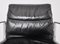 Black Leather Soft Pad Chairs attributed to Charles & Ray Eames for ICF 1970s, Set of 2, Image 11