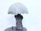 Brutalistic Sculptural Table Lamp Person Group with Umbrella, 1980s, Image 4