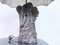 Brutalistic Sculptural Table Lamp Person Group with Umbrella, 1980s 3