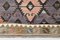 Türkischer Vintage Teppich in Braun & Rosa 8