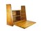 Mid-Century Modern Wooden Drop Off Wall Secretary attributed to Marcel Gascoin, 1950s 2