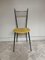 Metal, Brass & Velvet Chairs, Italy, 1960s, Set of 6 7