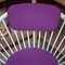 Purple & White Circle Chair by Yngve Ekstrom for Swedese, 1960s, Image 4