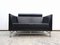 2-Seater Sofa in Leather Color Black from Knoll Inc. / Knoll International 1
