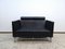 Divano a due posti in pelle color nero di Knoll Inc. / Knoll International, Immagine 8