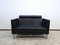 Sofá de dos plazas en cuero color negro de Knoll Inc. / Knoll International, Imagen 8