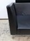 Sofá de dos plazas en cuero color negro de Knoll Inc. / Knoll International, Imagen 2