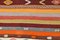 Vintage Striped Wool Kilim Rug 11