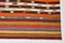 Vintage Striped Wool Kilim Rug 9