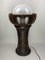 Lámpara de pie hongo brutalista grande de cerámica, años 60, Imagen 3