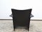 Leather Armchair in Color Black from Matteo Grassi, Set of 2 6