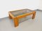Vintage Coffee Table in Elm & Smoked Glass Backwards Regain, 1980s, Image 1